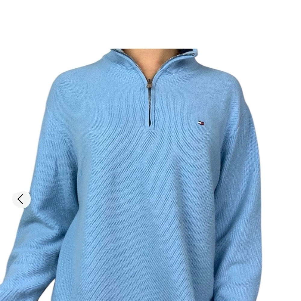 Like New Tommy Hilfiger Classic Quarter-Zip Sweater Size L